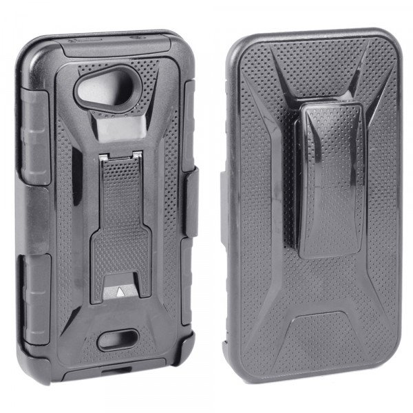 Wholesale Kyocera Hydro Wave C6740 Holster Combo Belt Clip Case (Black)